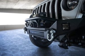Jeep Wrangler JL Front Bumper - DV8 Offroad - FS-7 Mid-Width Winch - `18-`23 Jeep Wrangler JL Front Bumper - DV8 Offroad - FS-7 Mid-Width Winch - `18-`23